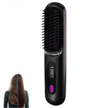 (Black) Portable Wireless Negative Ion Hair Straightener
