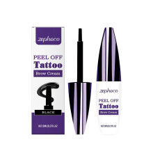 Long-Lasting Tear-Off Liquid Eyebrow Pencil for Natural, Flawless Definition - Easy Application, Buildable Color, Ultra-Fine Brush, Smudge-Proof & Com