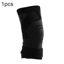 (black/l) Knee Sleeve Compression Brace Patella Support Stabilizer Sports Gym