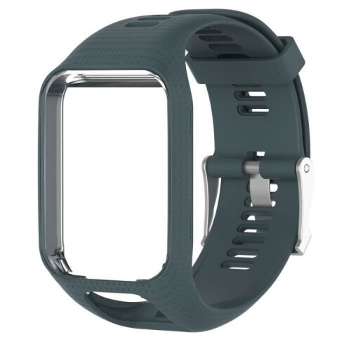 Uhrenarmband – TomTom – Runner 2-3 – Silikon – Steingrün – Sportlich 2