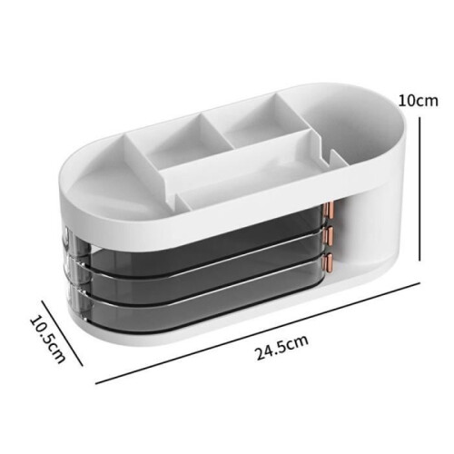 Desk organizer - Unspecified - Pen holder - White - Multifunctional - 10.5x24.5x10cm 1