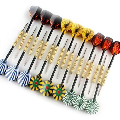 18 pcs Steel Tip Darts with Pleasant Flights 1
