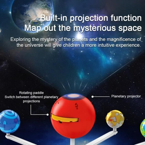 Solar System Model - OMABETA - Planets Mobile - Educational Toy - Ages 8+ - Unisex 2
