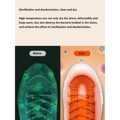 White standard - Mini electric shoe dryer, 220V, UV deodorization, sterilization, drying, deodorizing 2