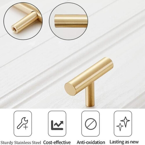 Möbelknöpfe und -griffe – ZVD – Möbelgriff – Edelstahl – 10er-Pack – Modernes Design 1