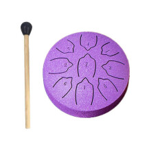 4 Inch 9 Note Steel Tongue Drum with Accessories Steel Tongue Drum Beginner Adult Children Percussion Instrument