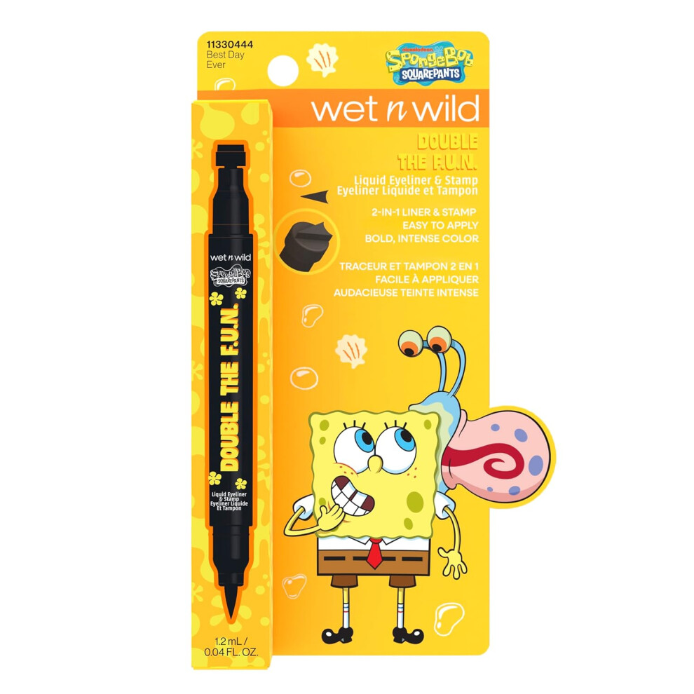 Wet N Wild Not,Specified Spongebob Double The F.u.n. Liquid Eyeliner & Stamp - Best Day Ever
