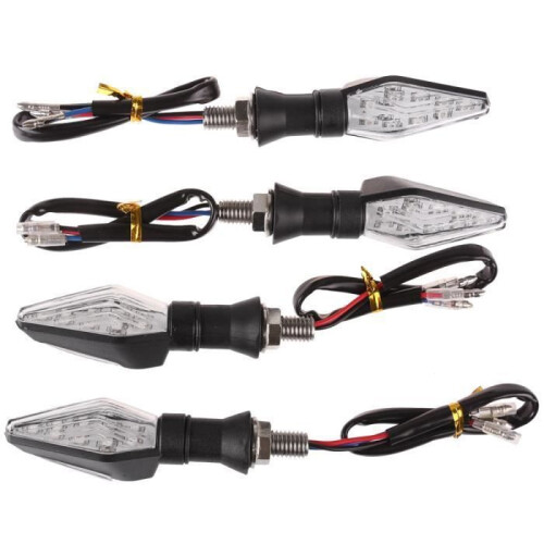 4 Stück universelle Motorrad-Blinker mit 12 LEDs