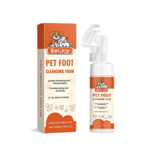 Eeljoy Foot Foam Cleanser Gentle Cleaning for Cats And Dogs' Paws And Ears, Removes Earwax And Deodorizes Paw Pads