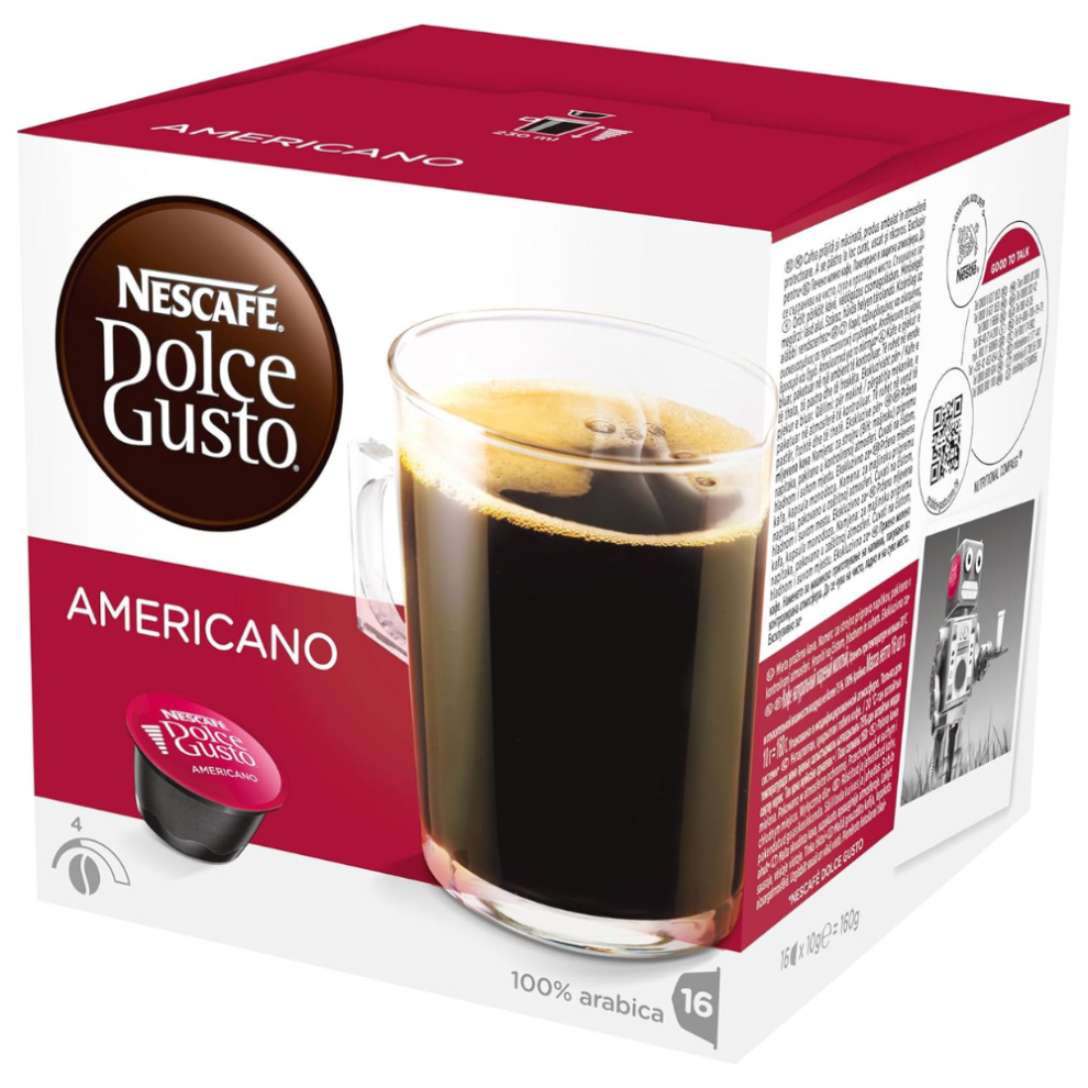 Nescafe Nescafé Dolce Gusto Americano Coffee Pods - 48 Servings Black