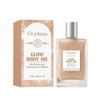 OceAura Glitter Body Oil,Shimmer Bronze Non-Greasy Summer Body Oil Makeup-50ml