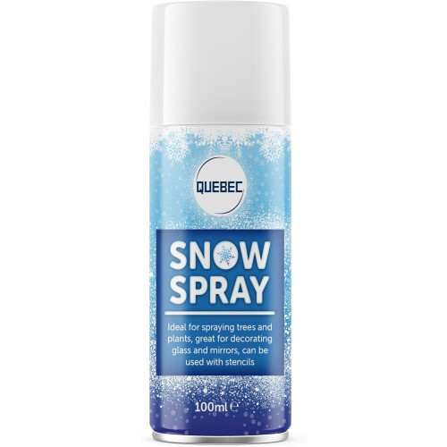 Quebec Artificial Snow Spray 100ml Xmas Decor