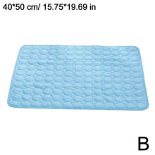 50X40 Pet Cooling Mat Summer Cool Dog Pad Pet Cat Cooling Pad Breathable Ice Silk Cat Bed Pet Supplies Summer Dog Pad