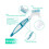 Pcs Denture Brushes, Double-Sided Denture Cleaning Brushes, Double-Angled Brush Heads 3