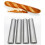 Backblech, 4 Baguetteformen, Antihaft-Brotbackblech, Silber 1
