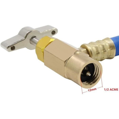 R134A auto-airconditioning vulslang, koelmiddel vulslangadapter met manometer 2