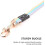 Durable 2m dog training leash, non-slip, suitable for small, medium and large dogs (blue) 3