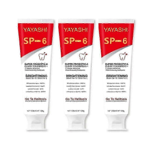25-26 3pcs SP-6 Probiotic Whitening Toothpaste 2025