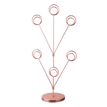 Elegant Metal Tabletop Holder Perfect For Wedding-rose gold