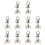Curtain Track Rollers for Sheer Curtains - Brand - Model - Grey - Synthetic - Plain 2