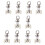 Curtain Track Rollers for Sheer Curtains - Brand - Model - Grey - Synthetic - Plain 3