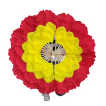 Handheld Fan Peony Petals Folding Hand Fan for Party Show-4