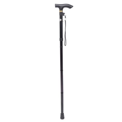 SURENHAP Walking Stick, Telescopic Shock-Absorbing Folding Walking Stick (LED Light), Handling Sling 1