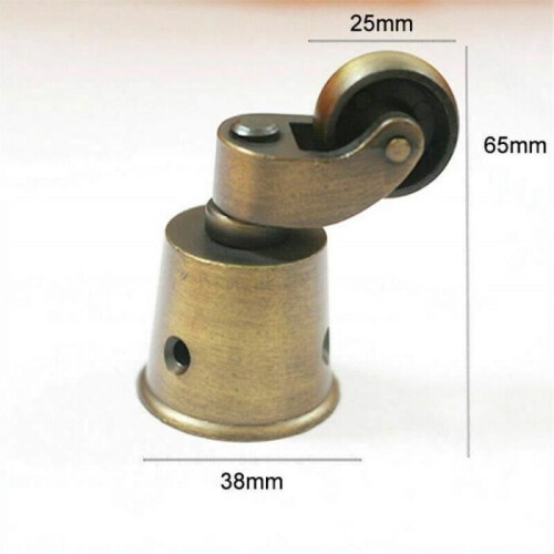 Brass casters - ZVD - High load capacity - Universal - Plate mounting 1