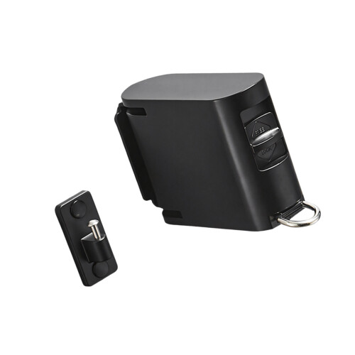 Strong Retractable Clothesline With Concealed Storage-Black