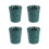 Modern Design Waste Basket Wide Opening Suitable-Navy blue L 1