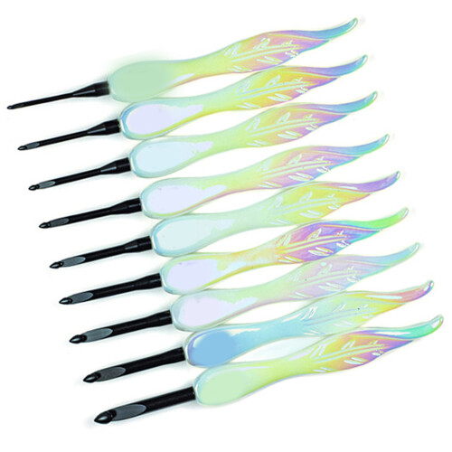 Aluminum Crochet Hook with Large Ergonomic Handle Comfort