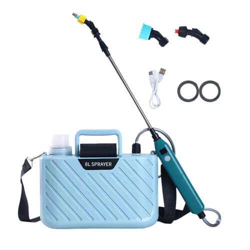 Schultermontiertes-8L quadratisch blau