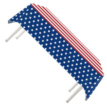 Dreifarbige Tischdecke mit Nationalemblem, 274 cm, schnell-2