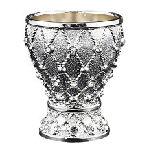 Sophisticated Handcrafted Alloy Beverage Goblet-Silver 1PCS