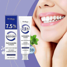 7.5% Nano Hydroxyapatite Toothpaste for Enamel Protection and Tooth Strengthening, Gentle Formula, Fluoride-Free Toothpaste for Sensitive Teeth