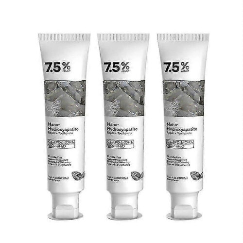 3PCS 7.5% Nano-Hydroxyapatite Toothpaste Remove Deep Clean for Sensitive Teeth 120g