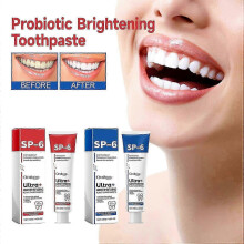 (1PCS, Red) 1-3pcs SP-6 Probiotics Whitening Toothpaste for Teeth Whitening Brightening &amp; Fresh Breath - Blu