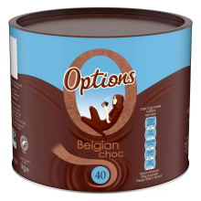 Options Belgian Instant Hot Chocolate Drink Powder - 1kg