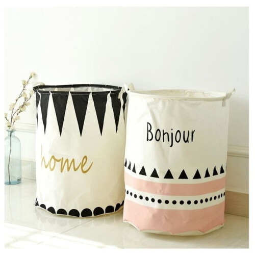 Set of 2 foldable laundry baskets - 40 x 50 cm 1