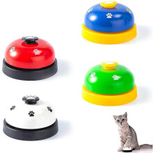 4pcs Pet Training Bells with Non-Slip Bottom Pet Bell Toy Dog Cat Toilet Potty Training Educational Toy