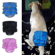 (M, Black) Puppy Diaper Breathable Health Care Menstruation Pants Dog Briefs Pet Physiological Pants For Female Dogs