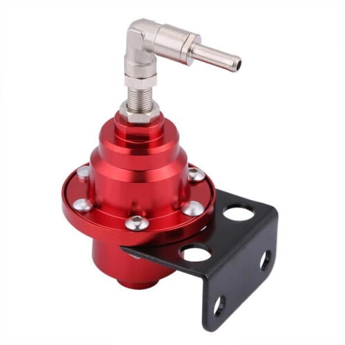 Universal CNC Aluminum Adjustable Fuel Pressure Regulator Red Car 2
