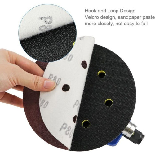 Pneumatic orbital eccentric sander with 200 mm diameter disc (6") - 1 pc 2