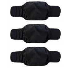 (M, Grey) 3 Pack Male Dog Diaper Wrap, Washable Puppy Belly Bands, Super-absorbent And Comfortable