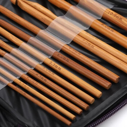 Bamboo Crochet Needles Knitting Needles Sewing Knitting Tools Costume -RUI 2