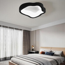 Lámpara de techo LED de 12 W, luz blanca fría, diseño de nube negra, para dormitorio infantil.