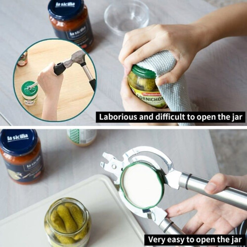 Jar opener, multifunctional jar opener for weak hands 1