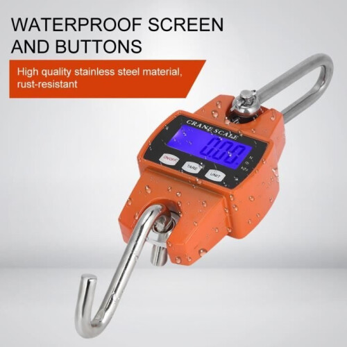 OMABETA Crane Scale - 300KG - Digital Electronic Hook LCD 1