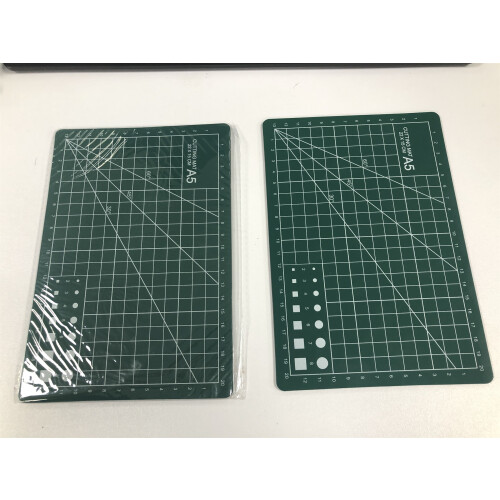 Doppelseitige PVC-Schneidematte für Kunst Green A5 1