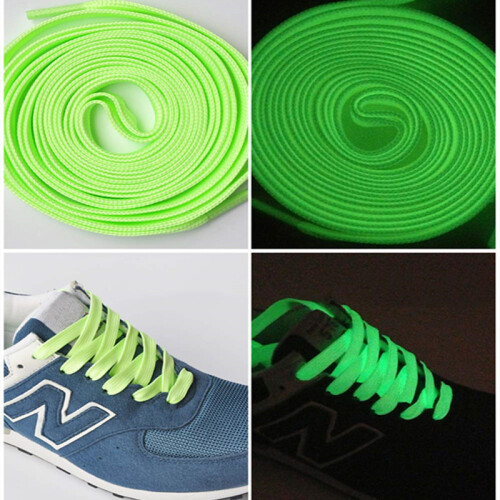 Luminous Shoelaces 1 Pair Green 1